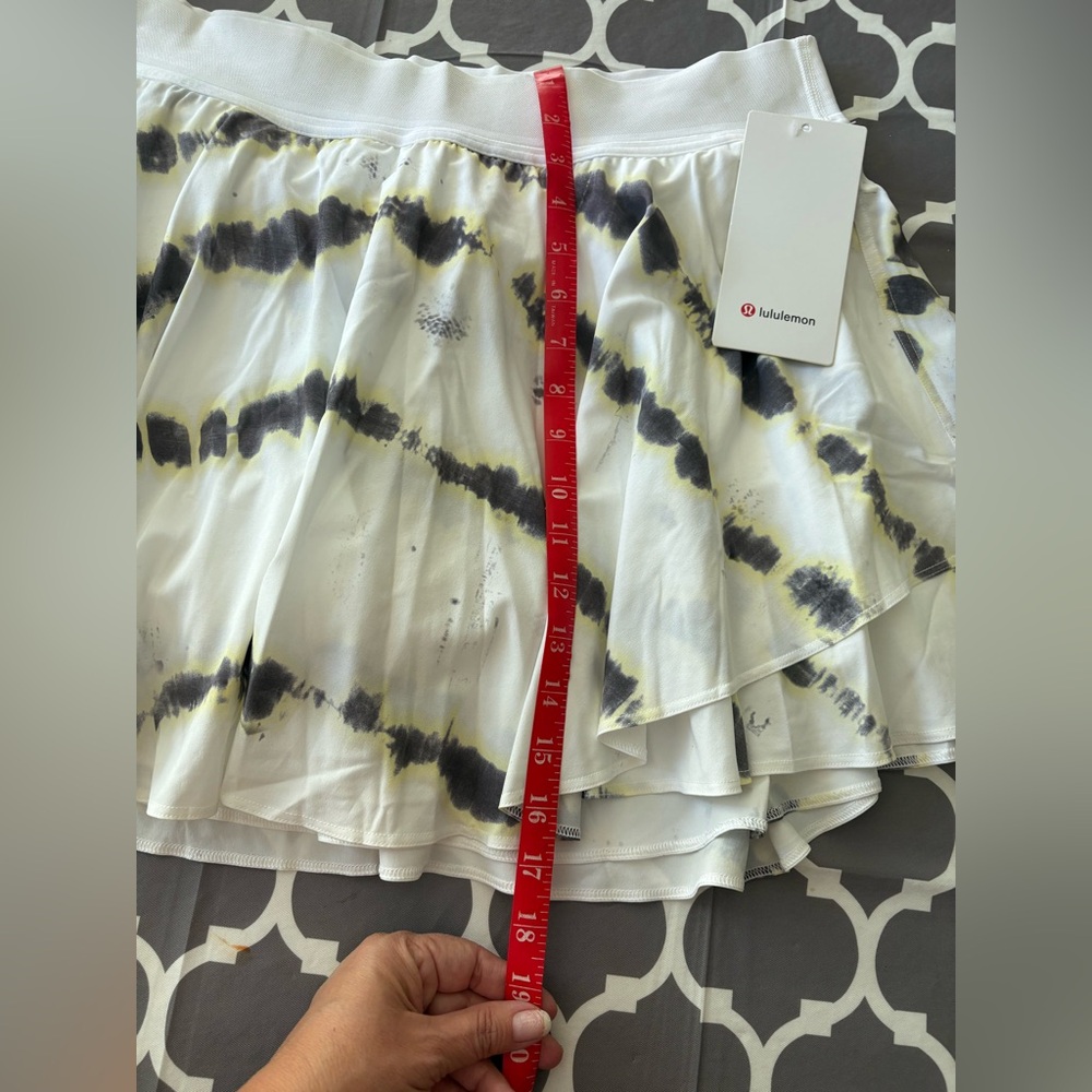 LULULEMON Court Rival Skort High Rise Long Tie Dye Skirt NWT - Picture 6 of 6